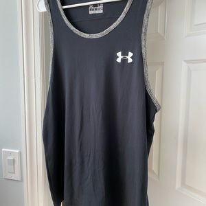 Under armour black tank top size large